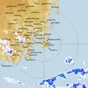 Live Hobart Weather Radar - 128km - Rain Rate