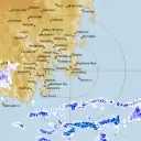 Live Hobart Weather Radar - 128km - Rain Rate