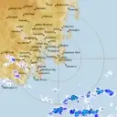 Live Hobart Weather Radar - 128km - Rain Rate