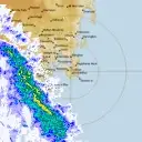 Live Hobart Weather Radar - 128km - Rain Rate