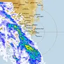 Live Hobart Weather Radar - 128km - Rain Rate