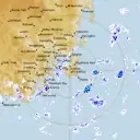 Live Hobart Weather Radar - 128km - Rain Rate