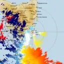 Live Hobart Weather Radar - 128km - Doppler Wind