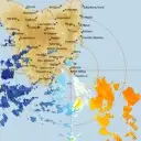 Live Hobart Weather Radar - 128km - Doppler Wind