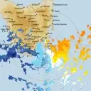 Live Hobart Weather Radar - 128km - Doppler Wind