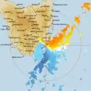 Live Hobart Weather Radar - 128km - Doppler Wind