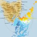 Live Hobart Weather Radar - 128km - Doppler Wind