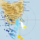 Live Hobart Weather Radar - 128km - Doppler Wind