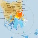 Live Hobart Weather Radar - 128km - Doppler Wind