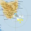 Live Hobart Weather Radar - 128km - Doppler Wind
