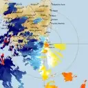 Live Hobart Weather Radar - 128km - Doppler Wind