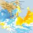 Live Hobart Weather Radar - 128km - Doppler Wind