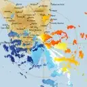 Live Hobart Weather Radar - 128km - Doppler Wind