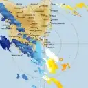 Live Hobart Weather Radar - 128km - Doppler Wind