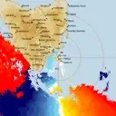 Live Hobart Weather Radar - 128km - Doppler Wind