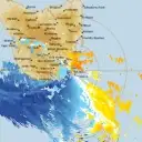 Live Hobart Weather Radar - 128km - Doppler Wind