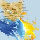 Live Hobart Weather Radar - 128km - Doppler Wind