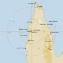 Live Weipa Weather Radar - 256km - Rain Rate