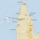 Live Weipa Weather Radar - 256km - Rain Rate