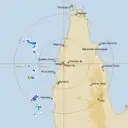 Live Weipa Weather Radar - 256km - Rain Rate