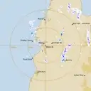 Live Weipa Weather Radar - 128km - Rain Rate