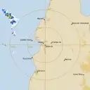 Live Weipa Weather Radar - 128km - Rain Rate