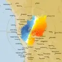 Live Watheroo Weather Radar - 128km - Doppler Wind