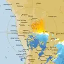 Live Watheroo Weather Radar - 128km - Doppler Wind