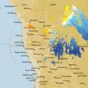 Live Watheroo Weather Radar - 128km - Doppler Wind