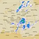 Live Brewarrina Weather Radar - 128km - Rain Rate