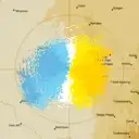 Live Hillston Weather Radar - 128km - Doppler Wind