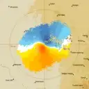 Live Hillston Weather Radar - 128km - Doppler Wind
