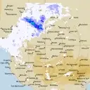 Live Rainbow Weather Radar - 256km - Rain Rate