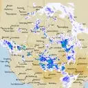 Live Rainbow Weather Radar - 256km - Rain Rate