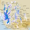 Live Rainbow Weather Radar - 256km - Rain Rate