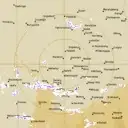 Live Rainbow Weather Radar - 128km - Rain Rate