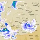 Live Rainbow Weather Radar - 128km - Rain Rate