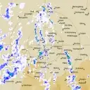Live Rainbow Weather Radar - 128km - Rain Rate