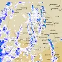 Live Rainbow Weather Radar - 128km - Rain Rate