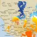 Live Rainbow Weather Radar - 128km - Doppler Wind