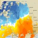 Live Rainbow Weather Radar - 128km - Doppler Wind