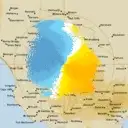 Live Rainbow Weather Radar - 128km - Doppler Wind