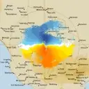 Live Rainbow Weather Radar - 128km - Doppler Wind