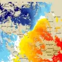 Live Rainbow Weather Radar - 128km - Doppler Wind
