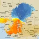 Live Rainbow Weather Radar - 128km - Doppler Wind