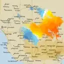 Live Rainbow Weather Radar - 128km - Doppler Wind