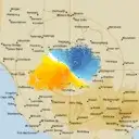 Live Rainbow Weather Radar - 128km - Doppler Wind