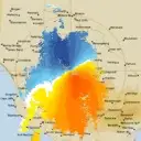Live Rainbow Weather Radar - 128km - Doppler Wind