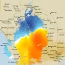 Live Rainbow Weather Radar - 128km - Doppler Wind