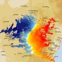 Live Yeoval Weather Radar - 128km - Doppler Wind